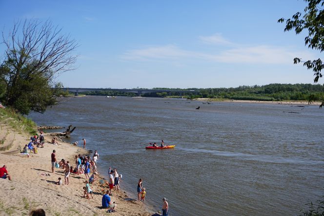 Plaża Romantyczna nad Wisłą w Warszawie