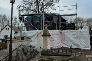 Odbudowa spalonego kościoła pw. św. Heleny w Nowym Sączu