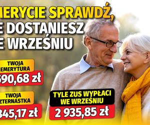 Emerycie sprawdź, ile dostaniesz we wrześniu