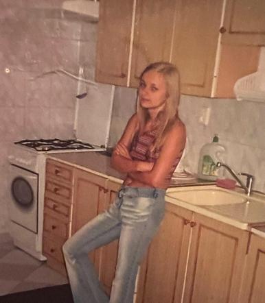 Kamila Wybrańczyk w młodości
