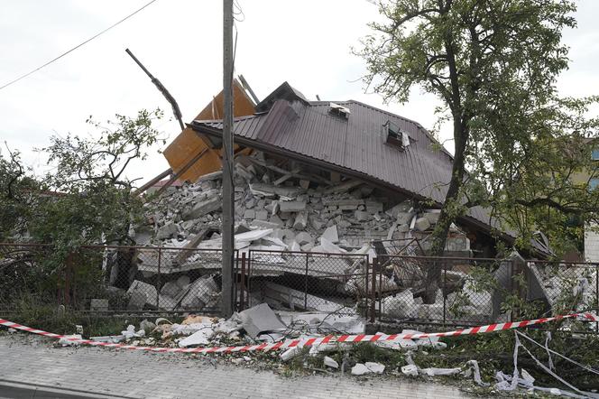 Wybuch domu w Augustowie. Budynek zamienił się w gruzy