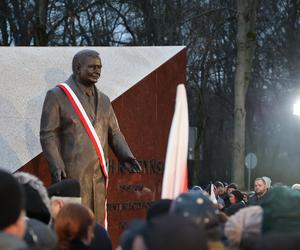 Odsłonięcie pomnika Lecha Kaczyńskiego przy Placu Teatralnym w Lublinie