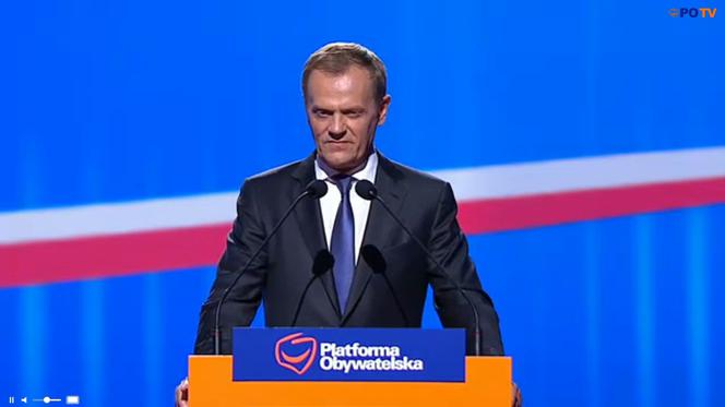 Donald Tusk na Konwencji PO