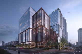 Wizualizacja I etapu kompleksu biurowego VIBE w Warszawie od firmy Ghelamco