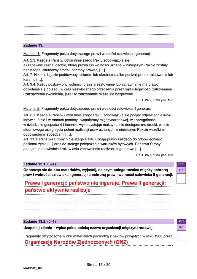 Matura 2025: WOS poziom rozszerzony. ODPOWIEDZI 13.05.2025 [FORMUŁA 2023]