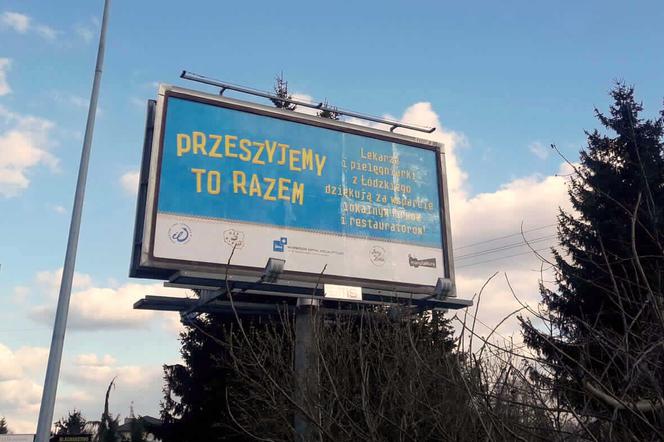 Łódź: Manufaktura udostępniła swoje billboardy. Lekarze dziękują łodzianom