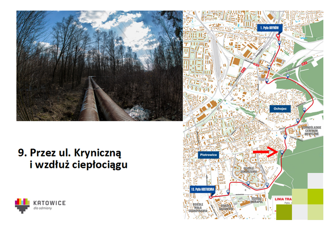 Tramwaj do Kostuchny z centrum Katowic