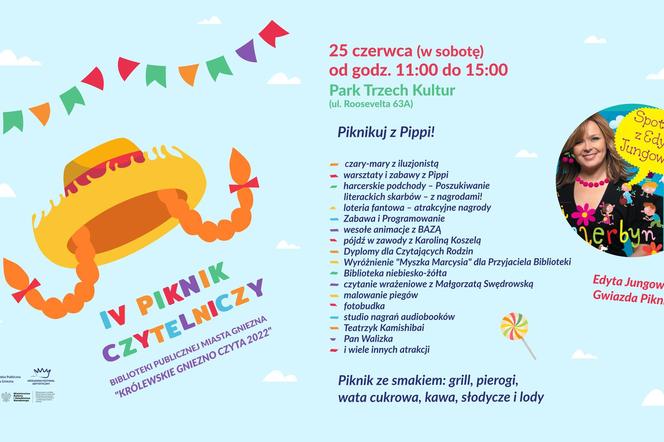 Piknik Czytelniczy Biblioteki Publicznej Miasta Gniezna