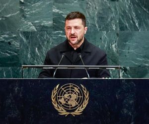 Prezydent Ukrainy Wołodymyr Zełenski: w nocy z 9 na 10 września na Polskę leciały 92 drony