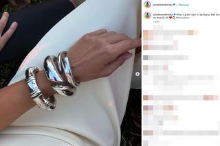 Anna Lewandowska w sukni polskiej marki