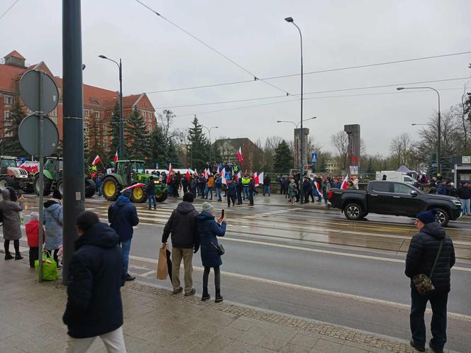 Protest rolników w Olsztynie 20 lutego