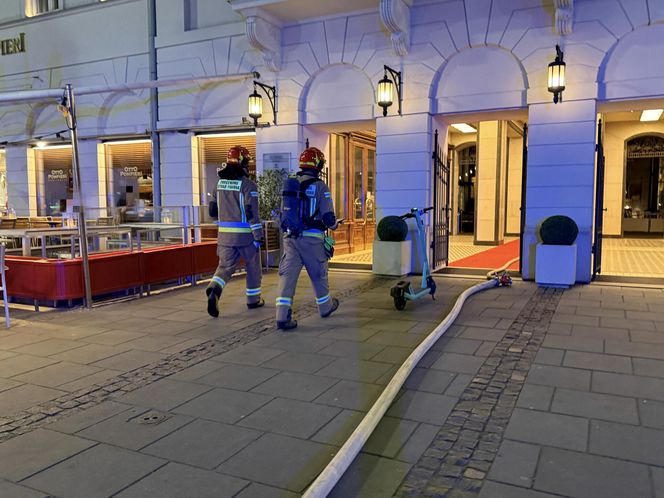 Pożar restauracji na placu Bankowym