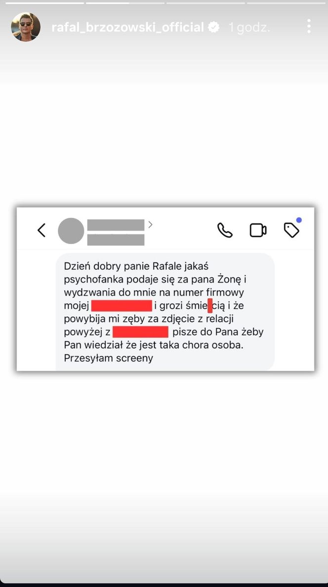Rafał Brzozowski jest ofiarą stalkingu. Przestrzega swoich fanów i prosi o wzmożoną ostrożność.