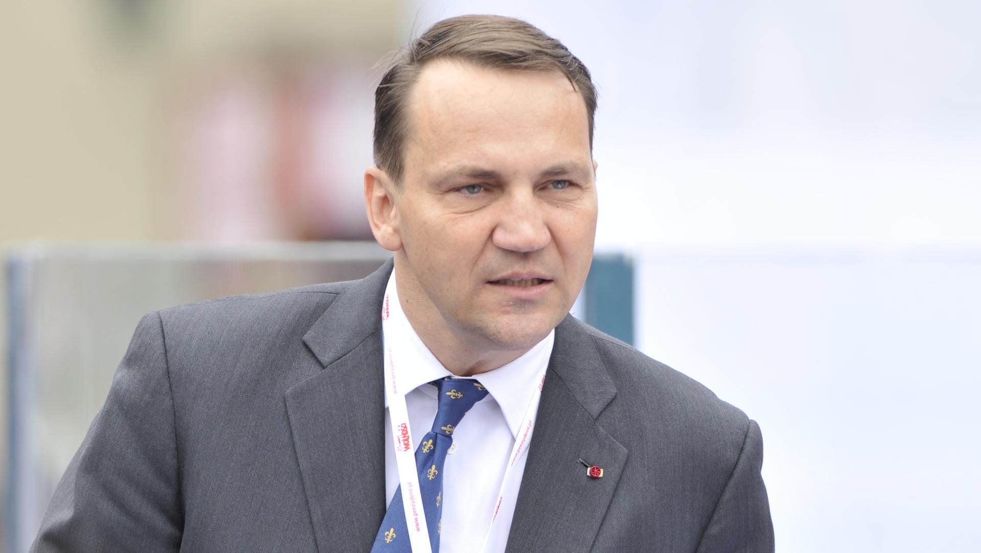Radosław Sikorski w Kijowie. „Alarm dronowy był przed chwilą”. Mówi o obronie Ukrainy