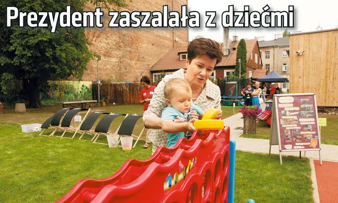 Prezydent zaszalała z dziećmi