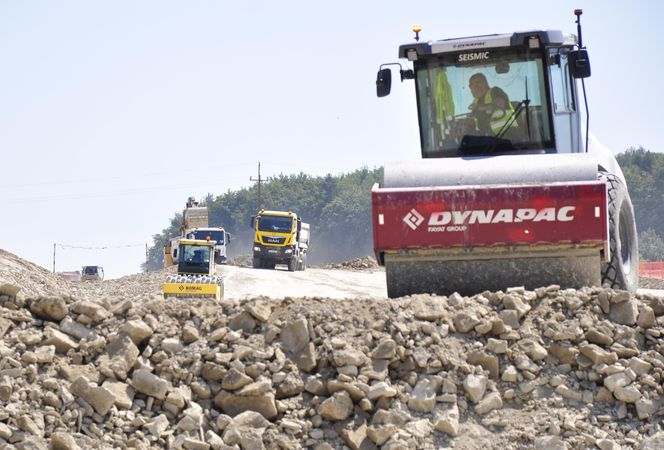 Budowa S17 na południe od Zamościa