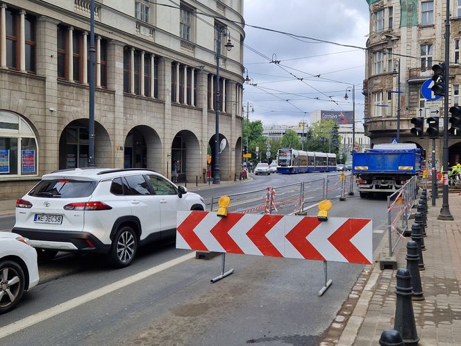 Utrudnienia dla pasażerów. Ulica Gdańska bez tramwajów