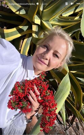 Małgorzata Kożuchowska z mamą i siostrami