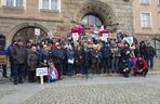 Protest mieszkańców gminy Purda pod olsztyńskim ratuszem