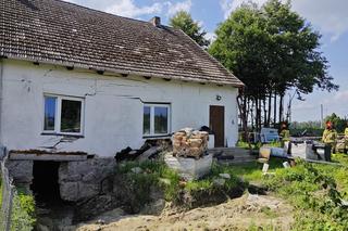 Uszkodzony dom w Dalewie