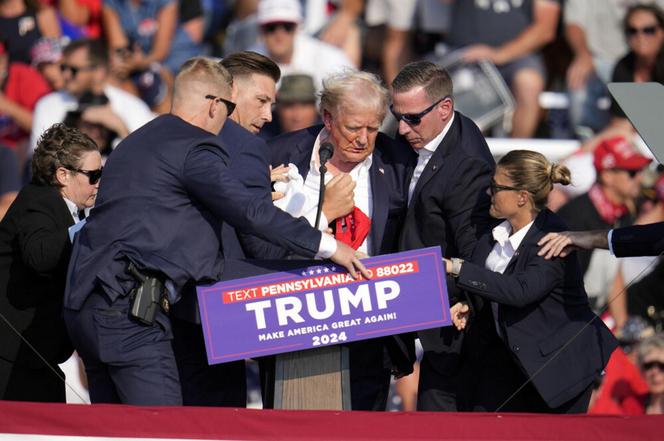 Strzały na wiecu z udziałem Donalda Trumpa