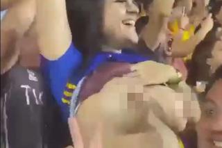 Kibice myśleli, że to stało się na mistrzostwach świata! Wideo ekwadorskiej fanki stało się viralem