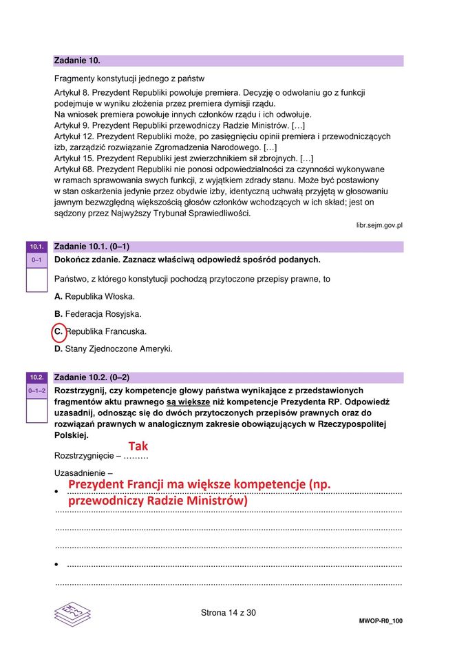 Matura 2025: WOS poziom rozszerzony. ODPOWIEDZI 13.05.2025 [FORMUŁA 2023]