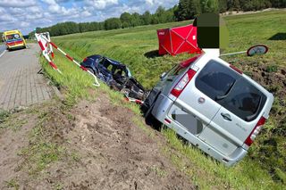 Tragedia na Mazowszu. 95-latek zginął w wypadku. Cztery osoby ranne, w tym dwie nastolatki