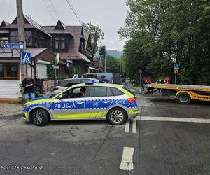 Ponad 3 promile i rajd po centrum Zakopanego. Zakończył jazdę na ścianie budynku