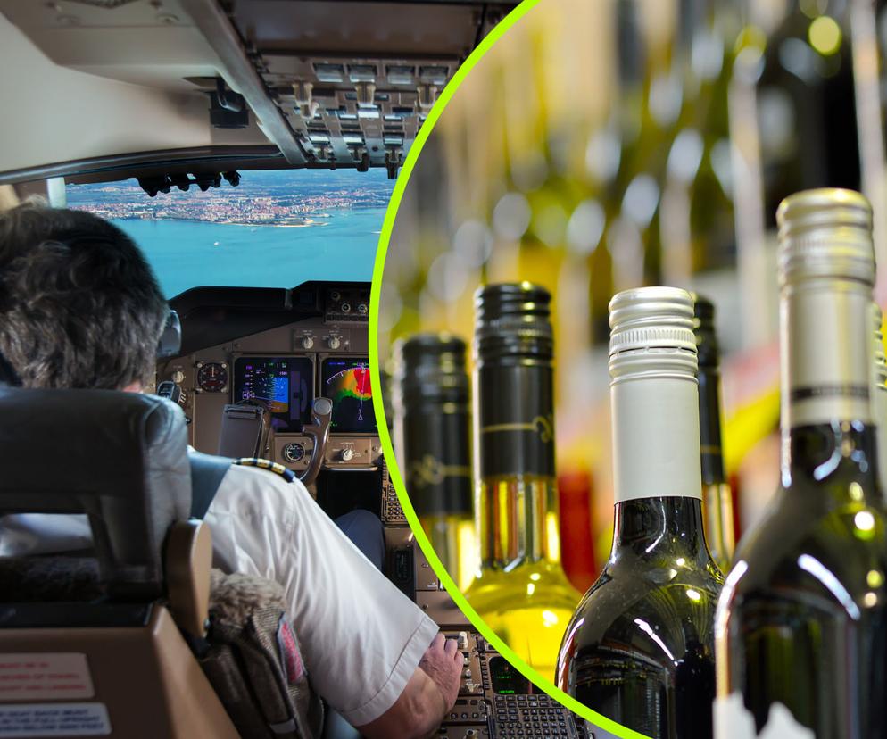 Pilot kradnie alkohol