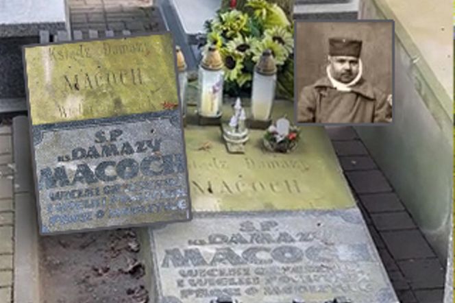 Tak wygląda grób księdza Damazego Macocha. Trafił do więzienia za zabójstwo [ZDJĘCIA].