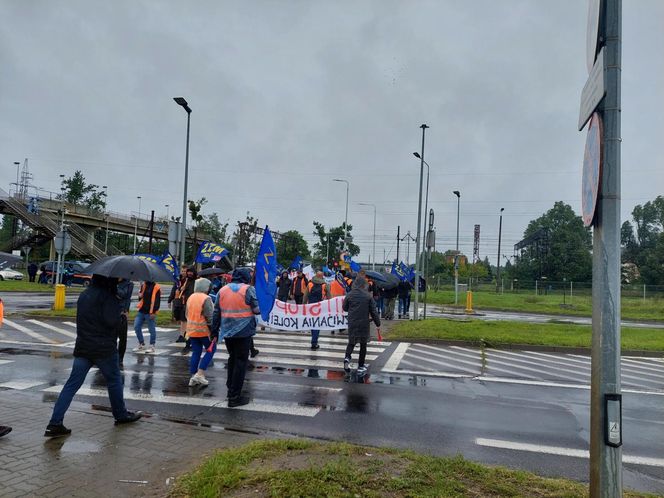 Strajk kolejarzy Bydgoszcz 28.07.25
