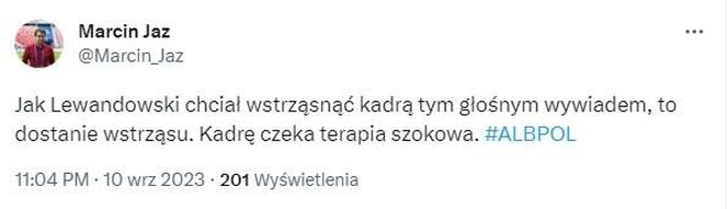 Albania - Polska: Reakcje Twittera