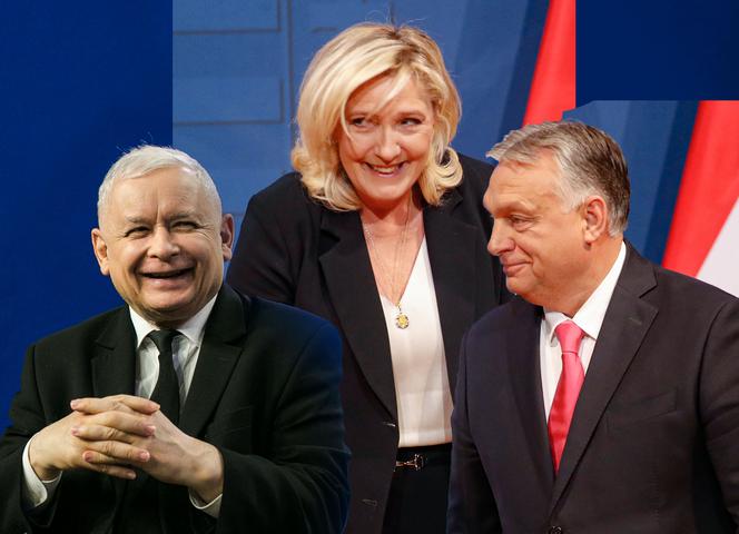 Kaczyński, Le Pen, Orban