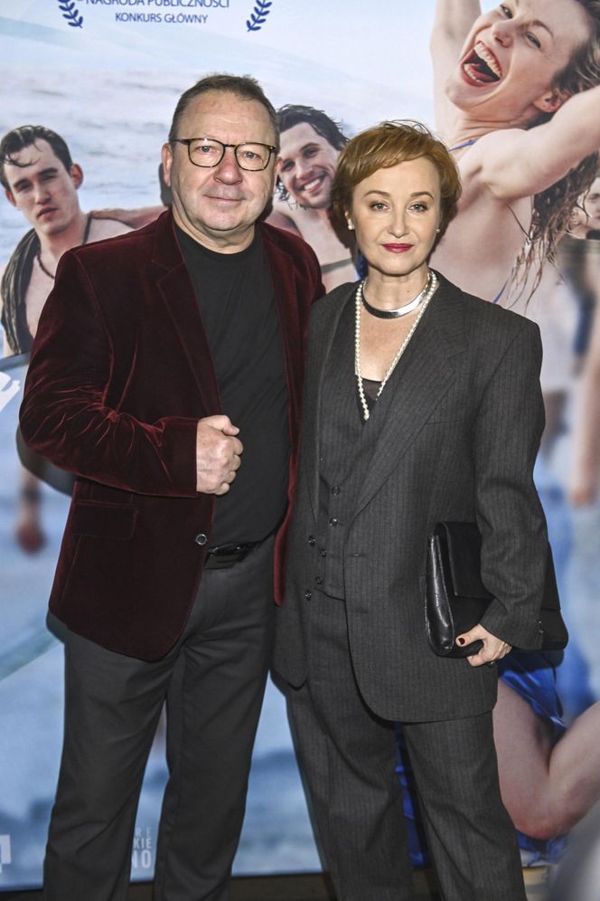 Gabriela Muskala Zbigniew Zamachowski jadą metrem