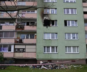 Pożar w bloku przy ul.Lnianej w Szczecinie
