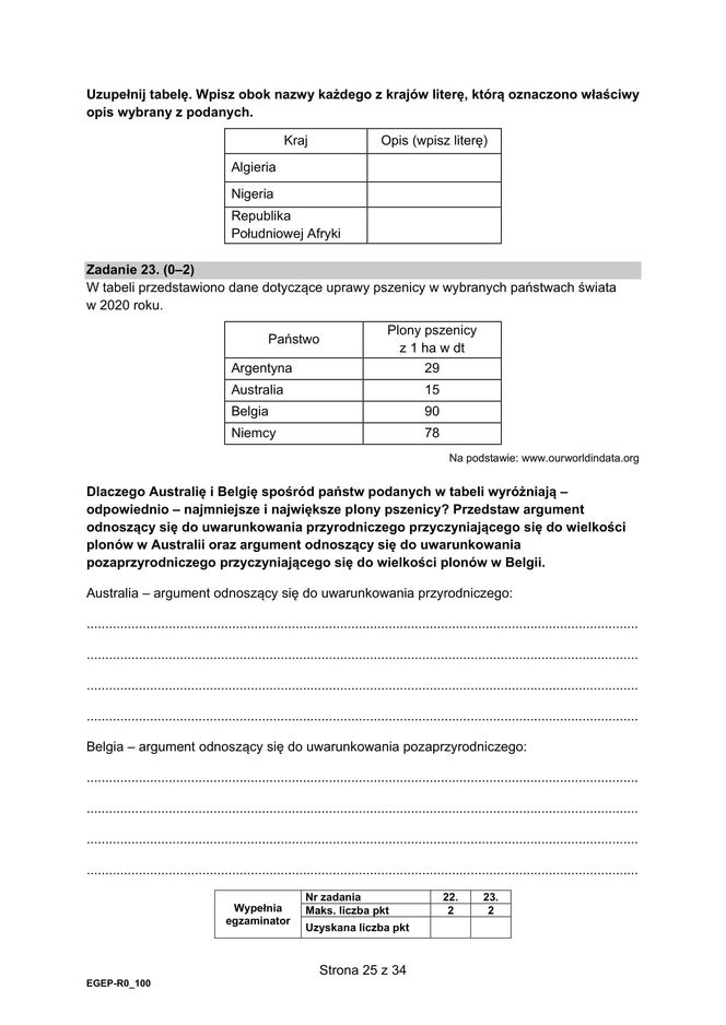 Matura geografia 2025 - arkusz CKE [NOWA FORMUŁA]