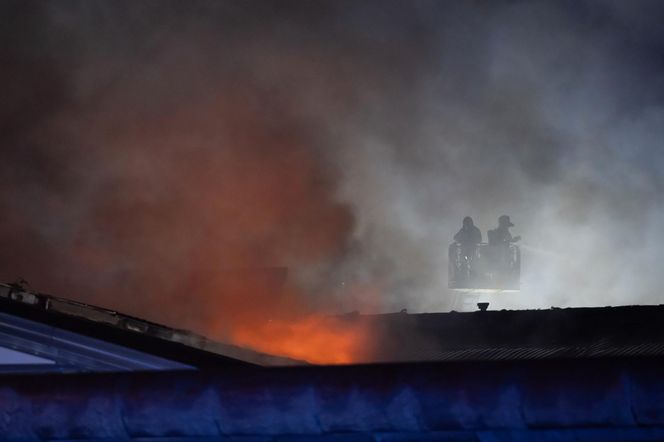 Pożar w Poznaniu na Podolanach