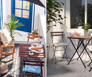 Krzesła składane na balkon/IKEA