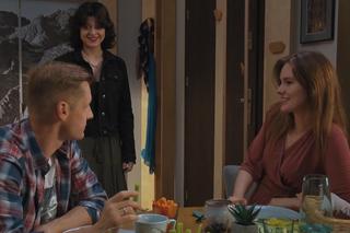 M jak miłość odcinek 1682. Basia (Gabriela Raczyńska), Paweł (Rafał Mroczek), Franka (Dominika Kachlik)