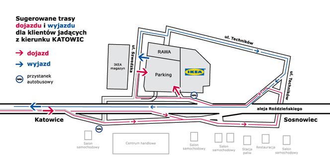 Mapa Katowice IKEA