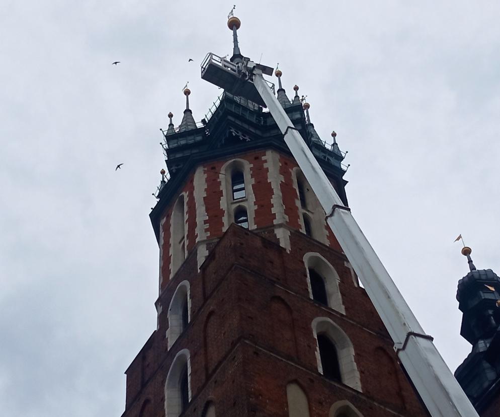 Korona królewska zdjęta z wieży mariackiej. 