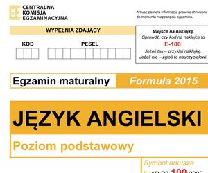 Arkusz maturalny angielski - stara formuła 2015