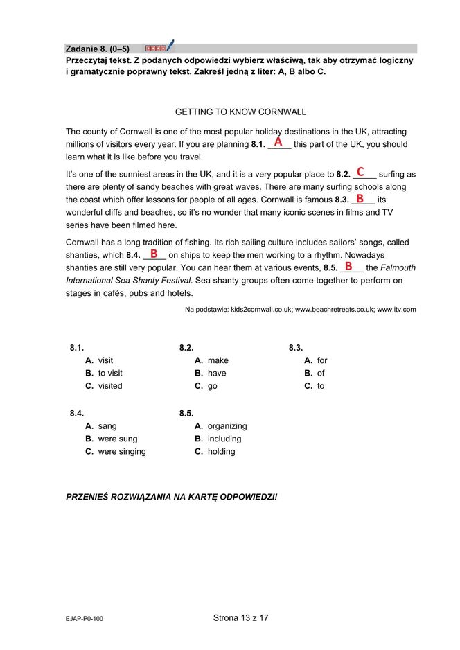 Matura 2025: angielski 7.05.2025. ODPOWIEDZI z angielskiego. Zobacz rozwiązane zadania [Formuła 2015]