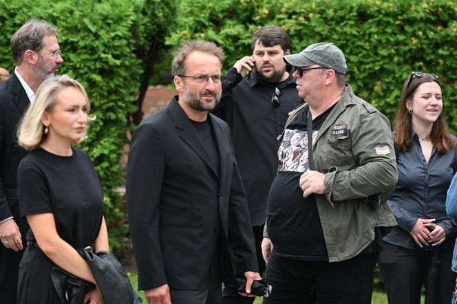 Robert Górski na pogrzebie Kołaczkowskiej