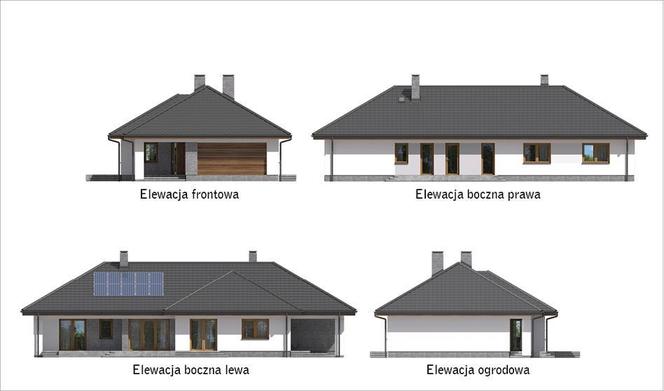 Projekt domu "Wygodny" od Muratora - wizualizacje i plan