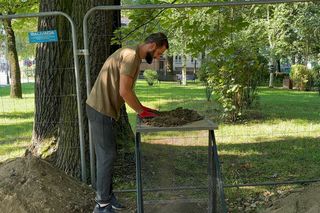 Prace archeologiczne przy ruinach zamku w Nowym Sączu 