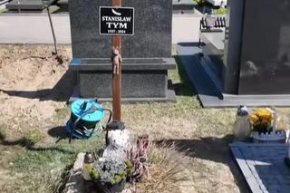Stary grób Stanisława Tyma