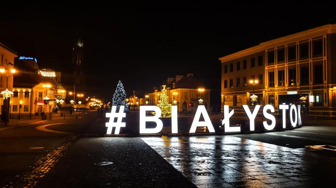 Białystok. Dekoracje świąteczne 2019/2020