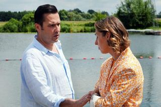 Barwy szczęścia odc. 3080. Beata (Anita Jancia), Damian Wójcik (Michał Lesień-Głowacki)